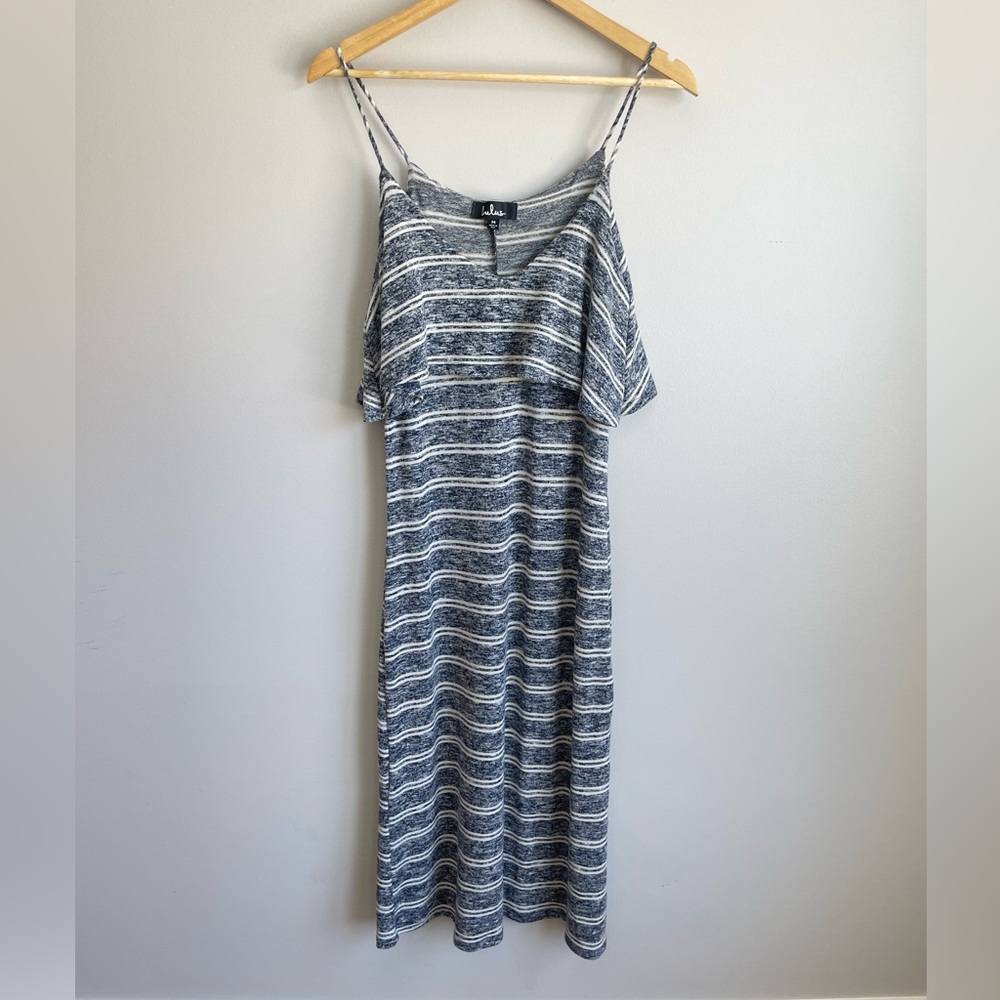 Lulus Stripped Midi Summer Dress